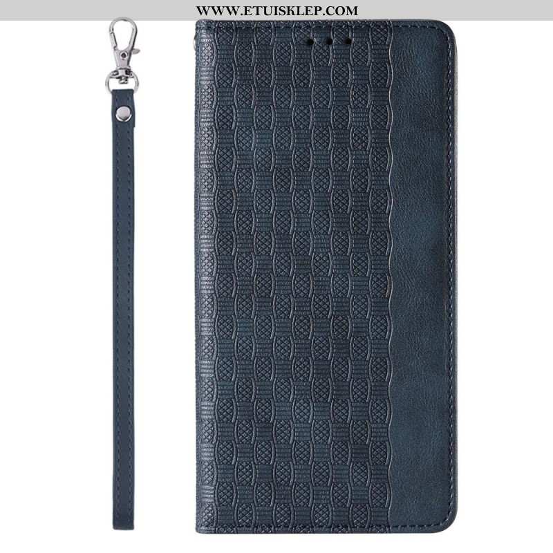 Etui Na Telefon do iPhone 14 Pro z Łańcuch Etui Folio Pasek W Stylu Vintage